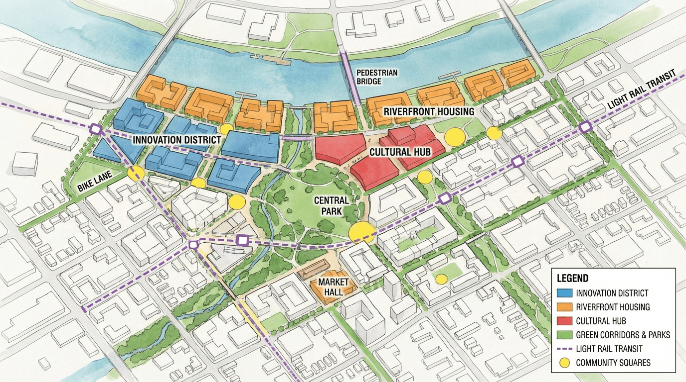 Guide: using AI for masterplan public communication